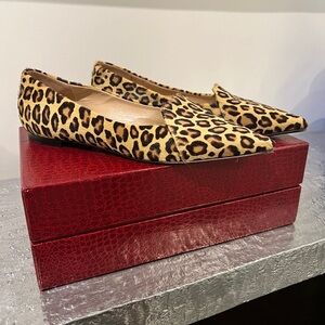 Tamara Mellon Grace Leopard Calf Hair Flats Sz. 39 *EUC* MSRP: $425+tax